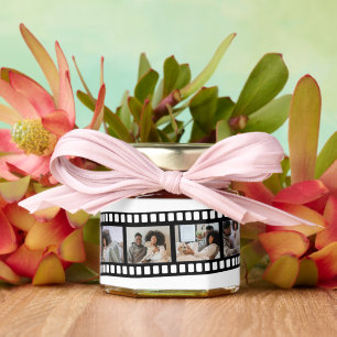 Photo Collage Film Strip Personalized DIY Custom Honey Jar Favors
