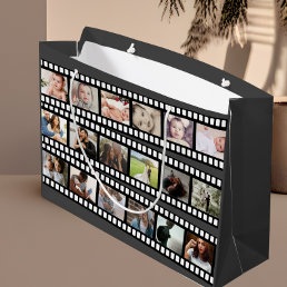 Photo Collage Film Strip Personalized DIY Custom Large Gift Bag