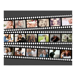 Photo Collage Film Strip Personalized DIY Custom Poster