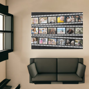 Photo Collage Film Strip Personalized DIY Custom Rug