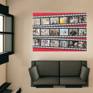 Photo Collage Film Strip Personalized DIY Custom Rug