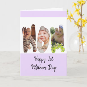 Photo collage-FIRST Mother's Day Card