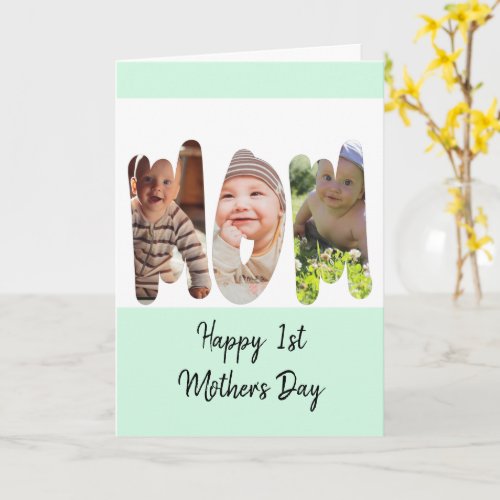 Photo collage_FIRST Mothers Day  Card
