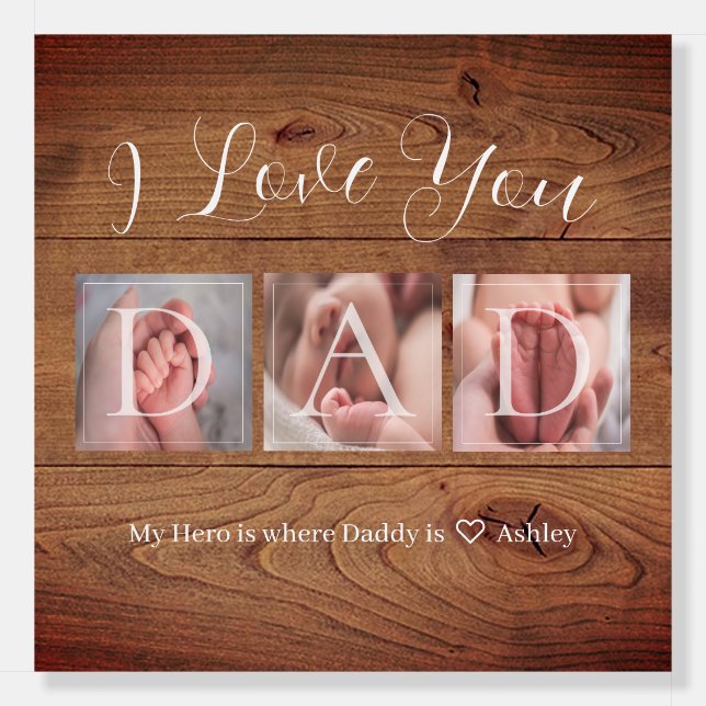 Photo Collage for Dad Foam Board (Front)