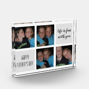 Photo Collage For Dad Photo Block by 4aapjes at Zazzle