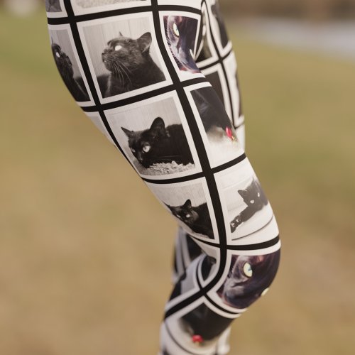 Photo Collage Framed Pet Picture Leggings
