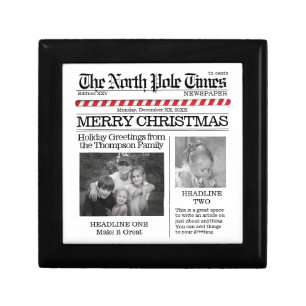 Photo Collage funny Merry Christmas Holiday Gift Box