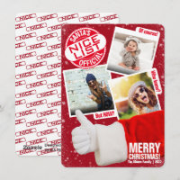 Photo Collage | Funny Thumbs Up Santa Christmas