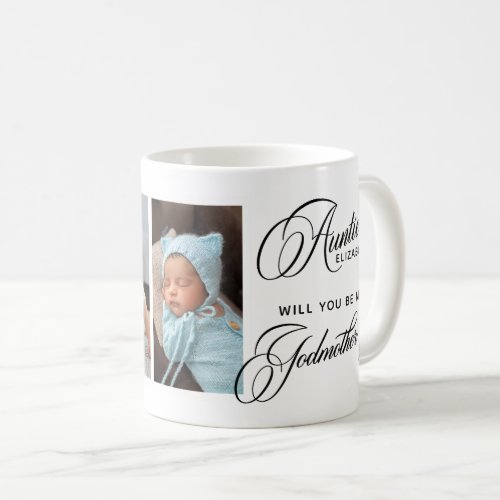 Photo Collage Godmother Proposal Coffee Mug