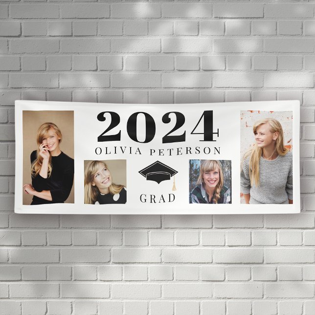 Photo Collage Graduate Class of 2024 Banner (Creator Uploaded)