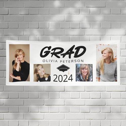 Photo Collage Graduate GRAD Class of 2024 Banner