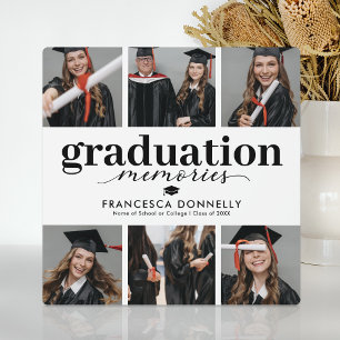 Photo Collage Graduation Memories Plaque