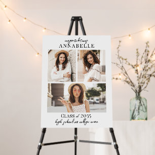 Photo Collage Graduation Party Sign