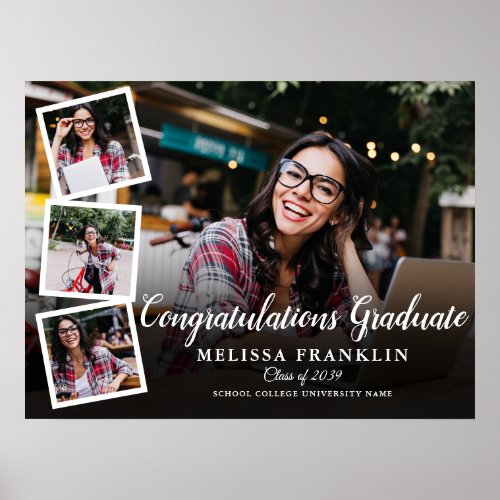 Photo Collage Graduation Party Sign