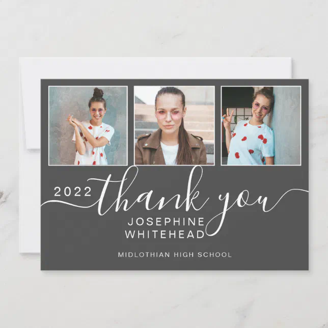 Serene Graduation Thank You Cards 2022 Abstract Collection Serene Graduation Thank You Cards 2022 Abstract Collection