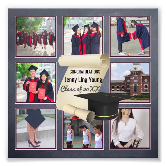 Photo Collage Graduation WALL ART Commemorative