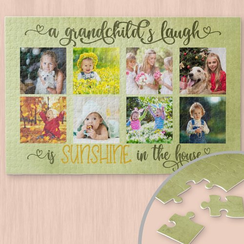 Photo Collage  Grandchild Saying for Grandparents Jigsaw Puzzle