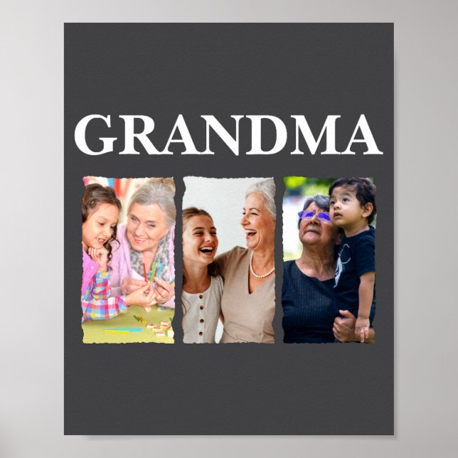 Photo Collage Grandma D Family _1  Poster (Front)