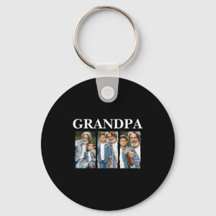 Photo Collage Grandpa D Gift Keychain
