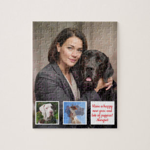 Photo collage Great Dane Kennel Gift  Jigsaw Puzzle