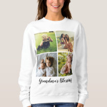 Photo Collage Grid with your Custom Text Sweatshirt Photo Collage Grid with your Custom Text Sweatshirt