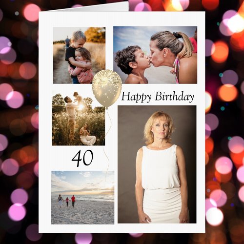 Photo Collage Happy Birthday Special Person Card