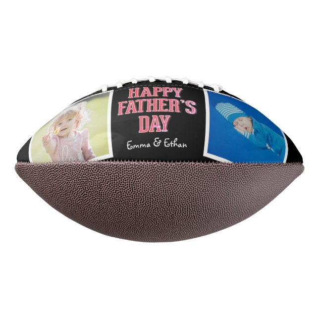 Photo Collage Happy Father's Day Football (Rotated 270)