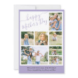 Photo Collage Happy Mother's Day 7 Picture Holiday Card Photo Collage Happy Mother's Day 7 Picture Holiday Card