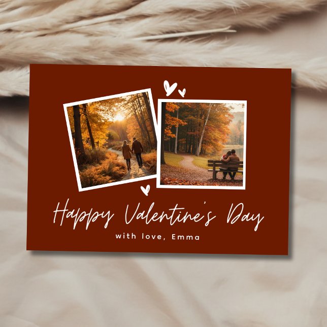 Photo Collage Happy Valentine’s Day  Holiday Card (Creator Uploaded)