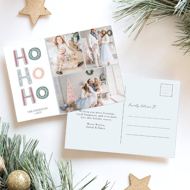 Photo Collage Holiday Postcard (Photo Collage Holiday Postcard
)