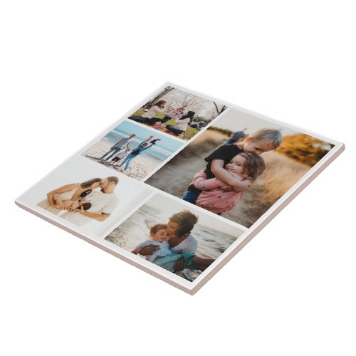 Photo Collage Ideas For Gifts Create 5 Photos Ceramic Tile