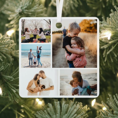 Photo Collage Ideas For Gifts Create 5 Photos Metal Ornament