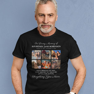 Photo Collage In Loving Memory Memorial T-Shirt