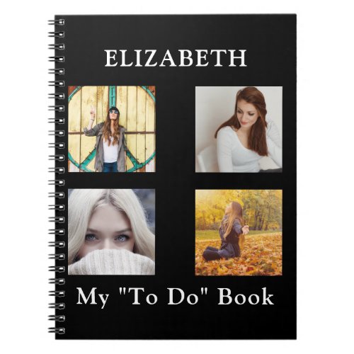 Photo collage Instagram Chic Multiple Image Notebook