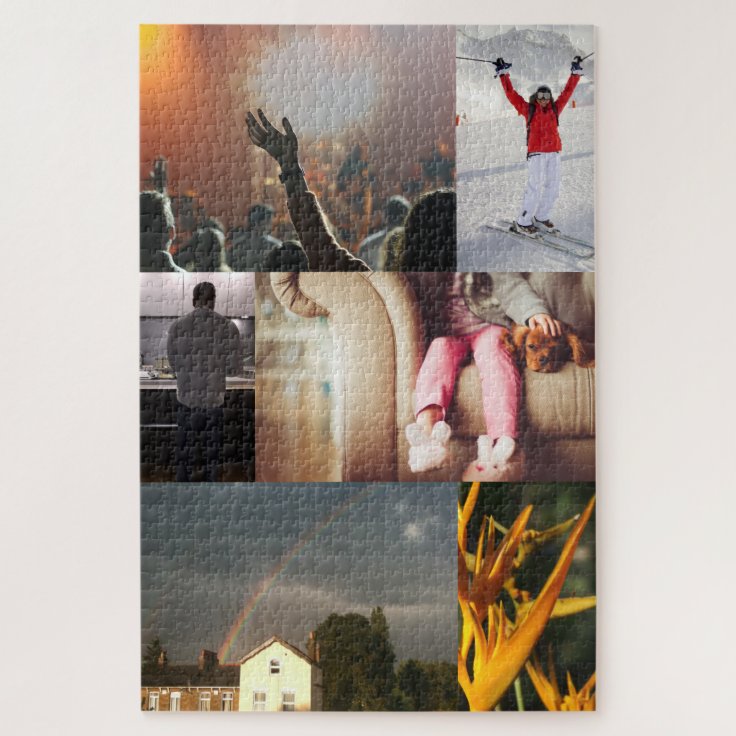 Photo Collage Jigsaw Puzzle 1000 Piece Zazzle