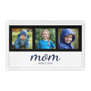 Photo Collage Keepsake Mom Acrylic Tray
