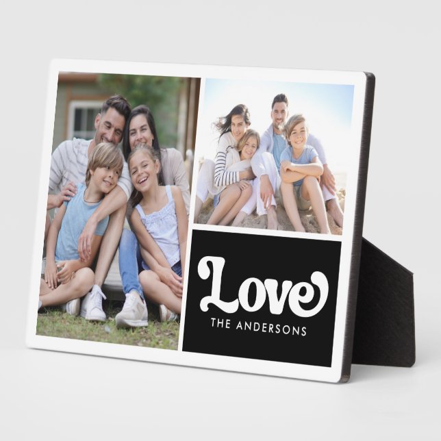 Photo Collage | Love  Plaque (Side)