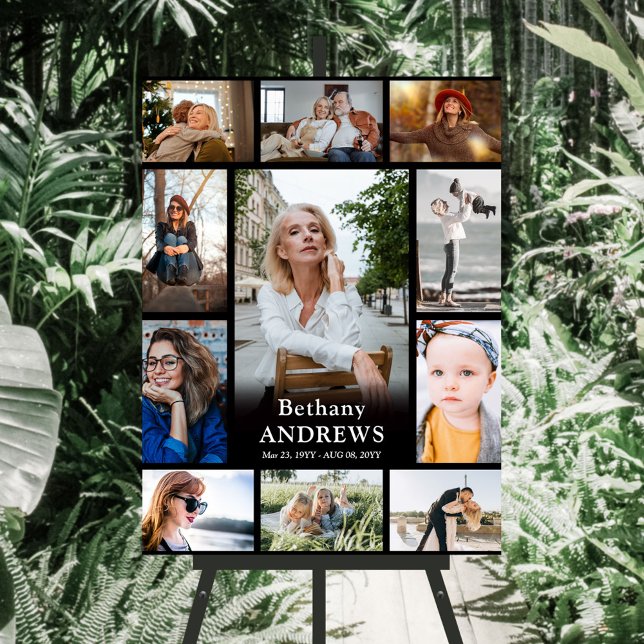 Photo Collage Memorial Funeral Create Your Own  Foam Board (Creator Uploaded)