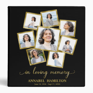Photo Collage Memorial Remembrance Books 3 Ring Bi 3 Ring Binder