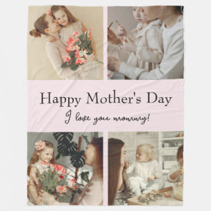 Photo Collage & Message - Personalized Gift    Fleece Blanket