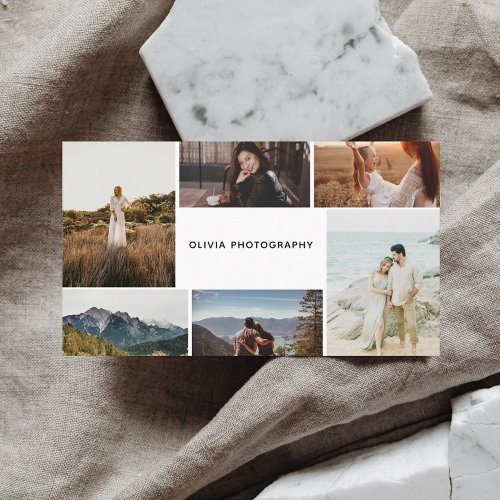 Photo Collage Modern Business Card