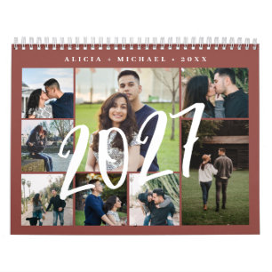 Photo collage modern create your own template calendar