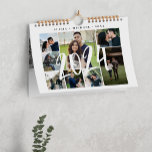 Photo collage modern create your own template calendar<br><div class="desc">Modern minimalist simple multi photo collage (32 photos) year memories calendar. Can be a special keepsake gift for family,  engaged couple,  newlyweds,  parents,  grandparents,  or best friends.</div>