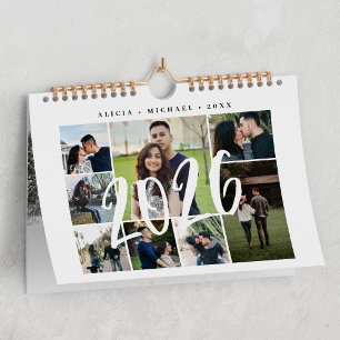Photo collage modern create your own template calendar
