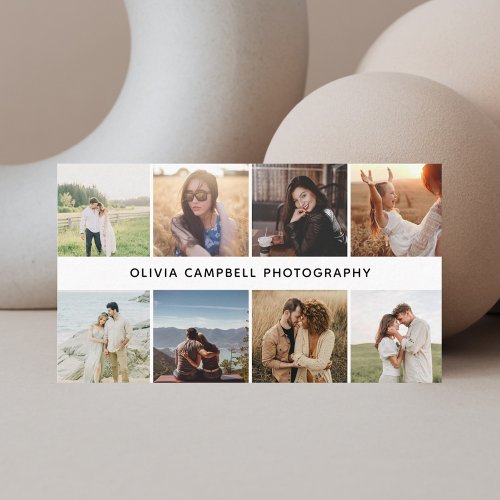 Photo Collage Modern Simple Business Card