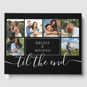 Photo Collage Modern Wedding  Guest Book