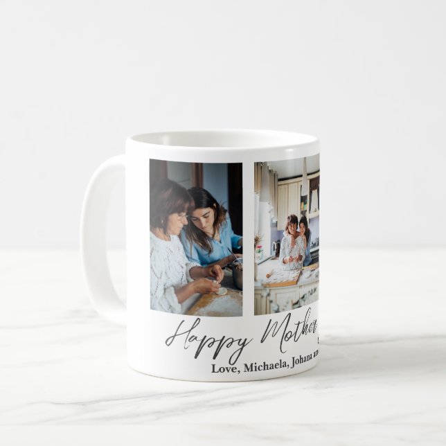 Photo Collage Mother's Day Gift Coffee Mug (Front Left)