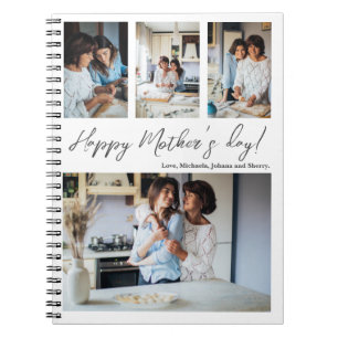 Photo Collage Mother's Day Gift Notebook