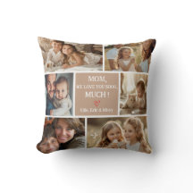 Photo Collage Mother's Day Pillow Create Your Own