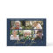 Photo Collage Navy & Gold Calligraphy Funeral